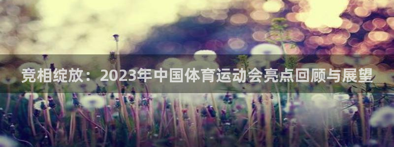 k1体育链接多少：竞相绽放：2023年中国体育运动会亮点回顾与展望